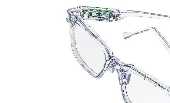Optical zone comparison diagram of Gen 4 Active Optics Eyewear showing expanded intermediate and near zones